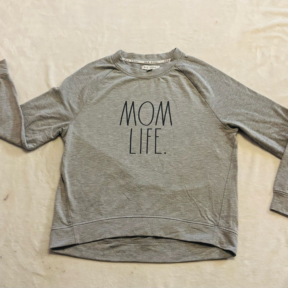 Rae Dunn Gray Sweatshirt EUC Size S